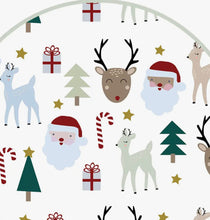 Load image into Gallery viewer, Little Santa and Friends Convertible Footie Pajams