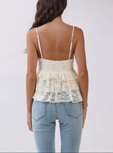Load image into Gallery viewer, Lace Tiered Babydoll Tank

