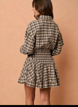 Load image into Gallery viewer, Fall For You Plaid Mini Shirt Dress
