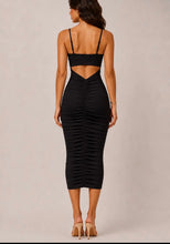 Load image into Gallery viewer, Allure Cutout Bow Ruched Kidi Dress
