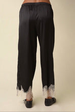 Load image into Gallery viewer, Satin Lace Trim Pants
