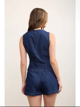 Load image into Gallery viewer, Dark Denim Jean Skort
