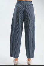 Load image into Gallery viewer, Pinstripe High Rise Barrel Leg Pants
