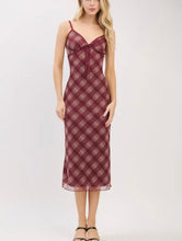 Load image into Gallery viewer, Carin Plaid Midi Dress
