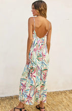Load image into Gallery viewer, Tianna Tie Back Tropical Jumpsuit
