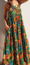 Load image into Gallery viewer, Trip To Ibiza Babydoll Tiered Maxi Dress
