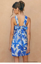 Load image into Gallery viewer, Mykonos Knot Halter Mini Dress
