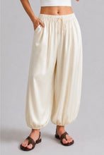 Load image into Gallery viewer, Ivory Harem Satin Balloon Pants
