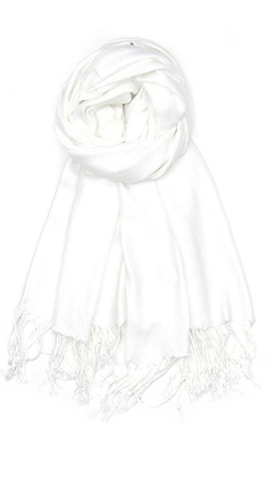Pashmina Fringe Scarf Shawl Available In 3 Colors