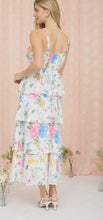 Load image into Gallery viewer, May Flowers Ruffle Tiered Midi Dress
