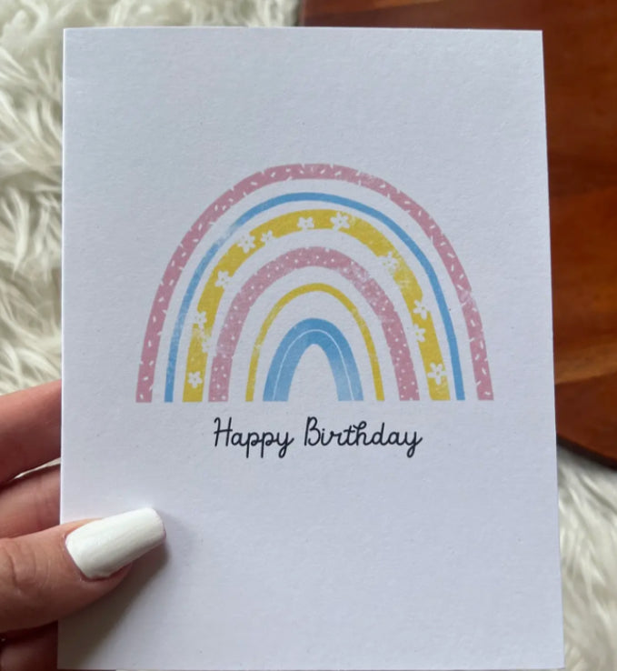 Happy Birthday Rainbow Greeting Card