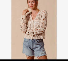 Load image into Gallery viewer, Wild Child Flower Crochet Cardigan
