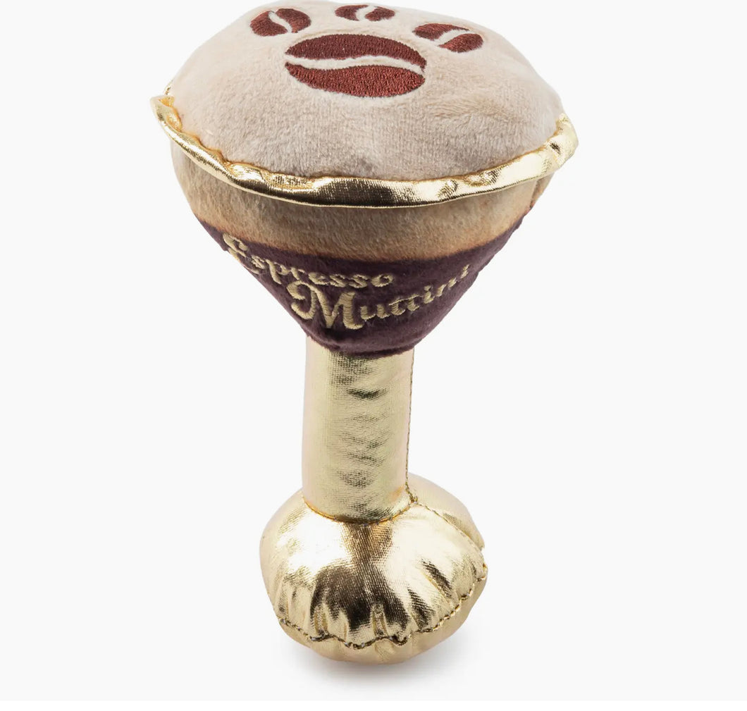 Espresso Muttini Dog Toy