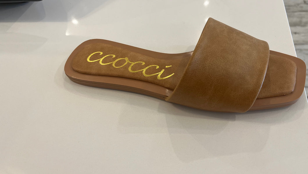 Kelly Leather Slide Sandals