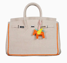 Load image into Gallery viewer, Beach Birkin Terry Cloth Tote Bag Purse
