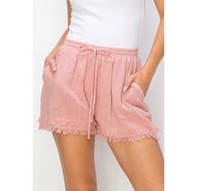 Load image into Gallery viewer, Beachcomber Frayed Drawstring Shorts Available In Two Colors
