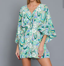 Load image into Gallery viewer, Erica Floral Print Kimono Romper
