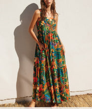 Load image into Gallery viewer, Trip To Ibiza Babydoll Tiered Maxi Dress
