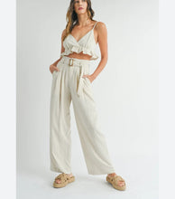 Load image into Gallery viewer, Paper Bag Belted Pleated Pants
