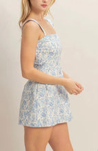 Load image into Gallery viewer, Alice Floral Square Neck Mini Dress With Shorts
