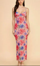 Load image into Gallery viewer, Floral Mesh Maxi Dress
