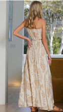 Load image into Gallery viewer, Beachside Smocked Strapless Crop And Maxi Skirt Set
