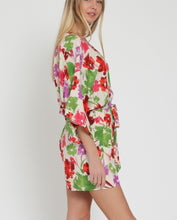 Load image into Gallery viewer, Melanie Kimono Sleeve Belted Shorts Romper
