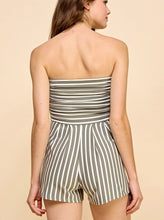Load image into Gallery viewer, Layla Stripe Strapless Tube Romper
