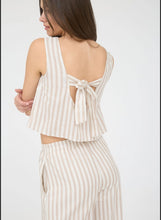 Load image into Gallery viewer, Sea Breeze Stripe Tie Back Tank
