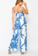 Load image into Gallery viewer, Cathy Leaf Print Tank Jumpsuit
