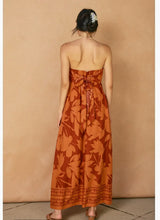 Load image into Gallery viewer, Melina Strapless Tie Back Maxi Dress
