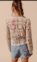 Load image into Gallery viewer, Wild Child Flower Crochet Cardigan

