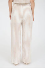 Load image into Gallery viewer, Sea Breeze Stripe Wide Leg Linen Pants

