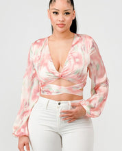 Load image into Gallery viewer, Marli Deep V Crop Blouse
