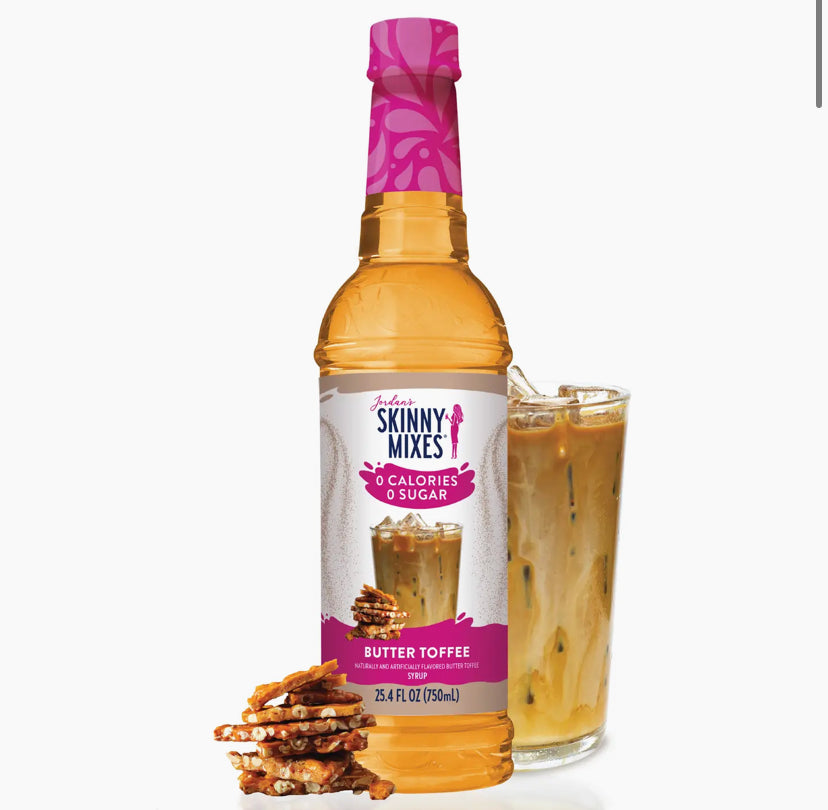 Jordan’s Skinny Syrup Mix Butter Toffee 25.4 Oz