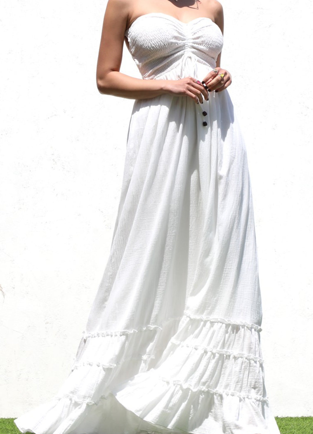 Angel Strapless Maxi Dress