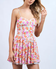 Load image into Gallery viewer, So Into You Floral Lace Trim Mini Dress
