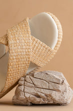 Load image into Gallery viewer, Resort Raffia Platform Double Strap Sandals
