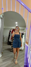 Load image into Gallery viewer, Denim Mini Dress With Shorts Available
