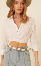 Load image into Gallery viewer, Blaire Front Twist Crop Blouse
