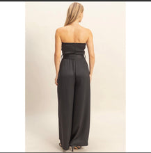 Load image into Gallery viewer, New Me Sequin And Satin Tie Waist Jumpsuit
