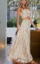 Load image into Gallery viewer, Beachside Smocked Strapless Crop And Maxi Skirt Set
