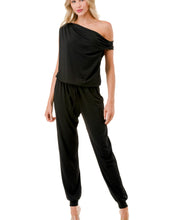 Load image into Gallery viewer, Lily Off Shoulder Jogger Jumpsuit
