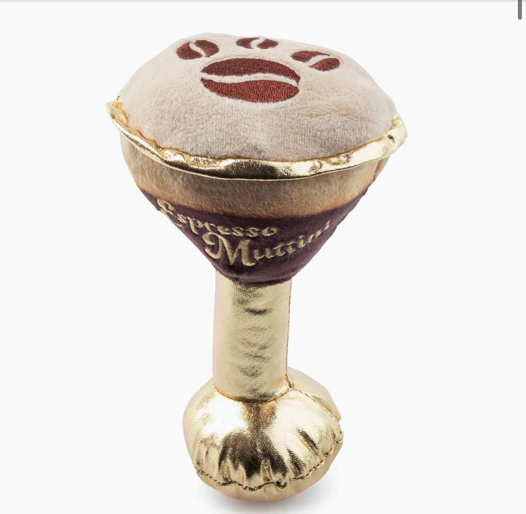 Espresso Muttini Squeeker Dog Toy