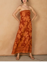 Load image into Gallery viewer, Melina Strapless Tie Back Maxi Dress
