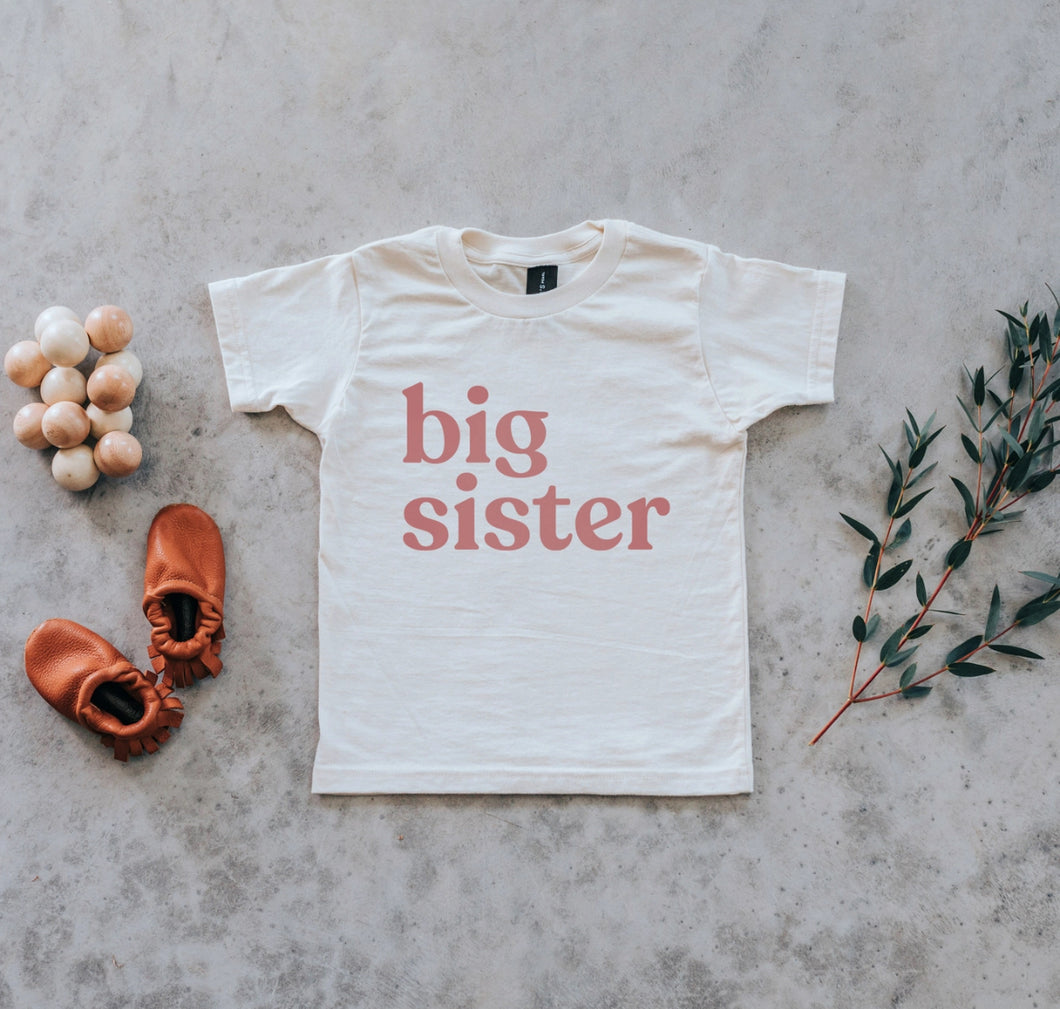 Little Big Sister Organic Short SleeveTee Shirt