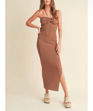 Load image into Gallery viewer, Cocoa Knit Halter Maxi
