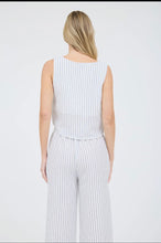 Load image into Gallery viewer, Seaside Striped Crop Tank
