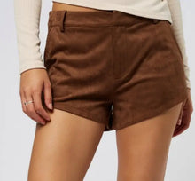 Load image into Gallery viewer, Suede Mini Shorts

