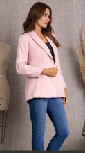 Load image into Gallery viewer, Sweet Thing Pink Double Breast Blazer
